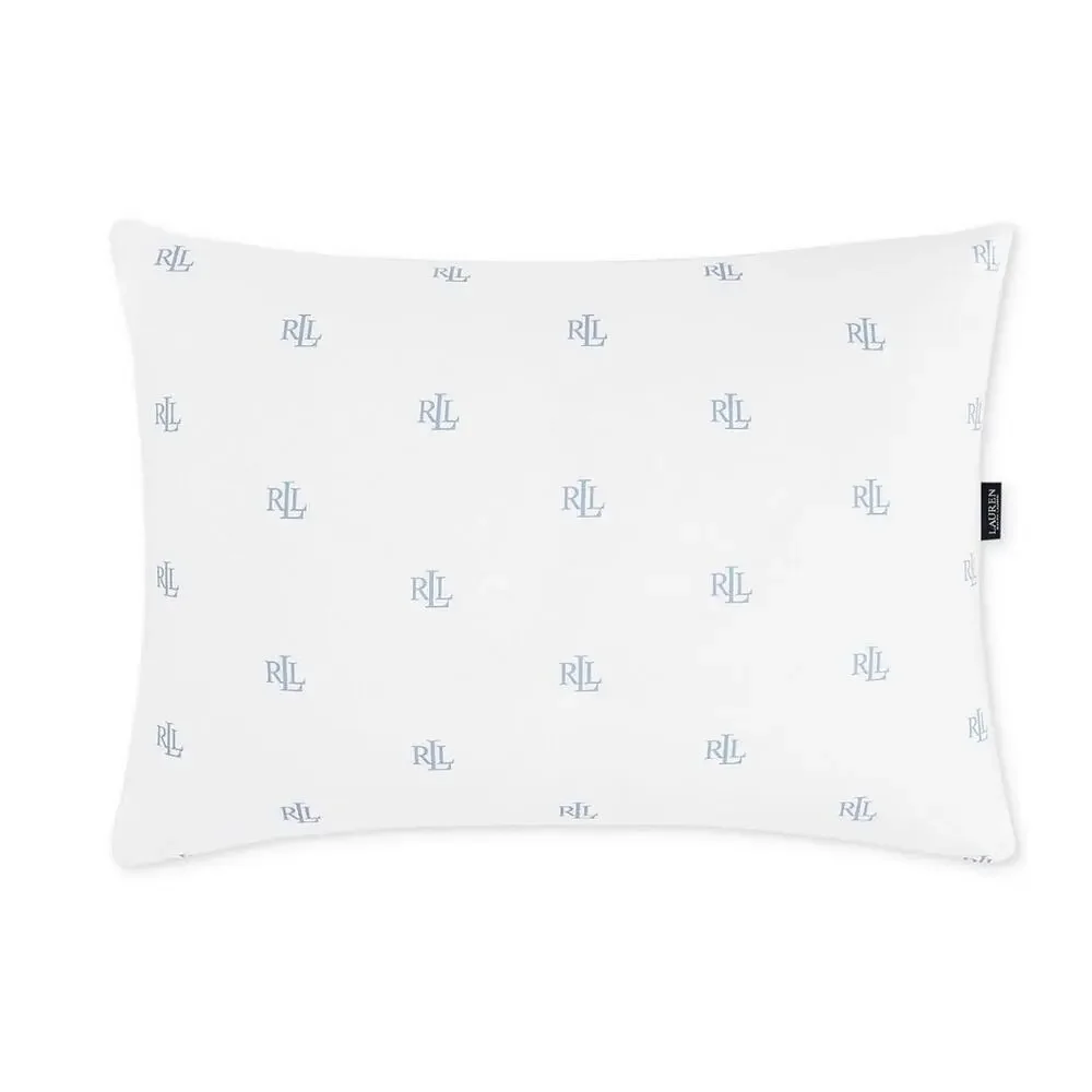 Lauren Ralph Lauren Logo Twin Pack Pillows Medium Density Standard NEW